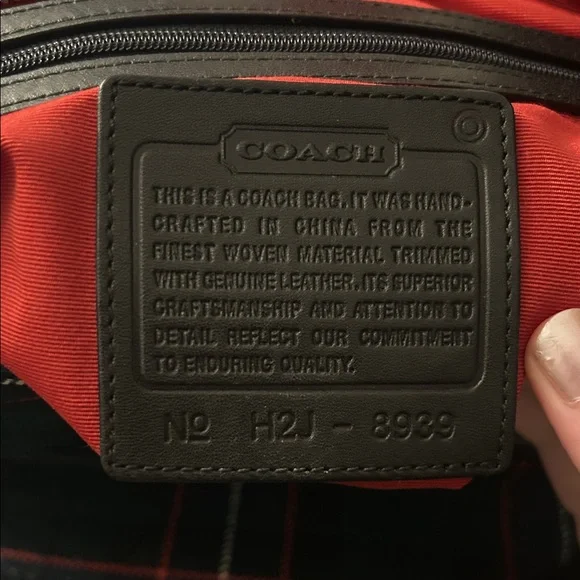 Coach Plaid Shoulder Bag — EUC - Picture 2 of 5